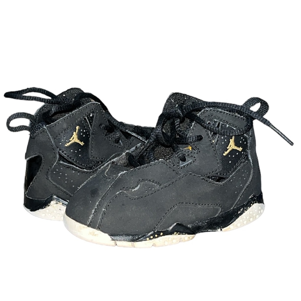 Toddler Nike Air Jordan Black True Flight Sneakers - 6C